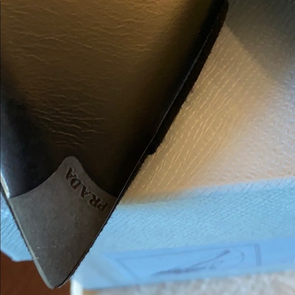 Prada black suede heels in size EU 40 US 10 NEW - Picture 9 of 12